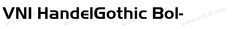 VNI HandelGothic Bol字体转换
